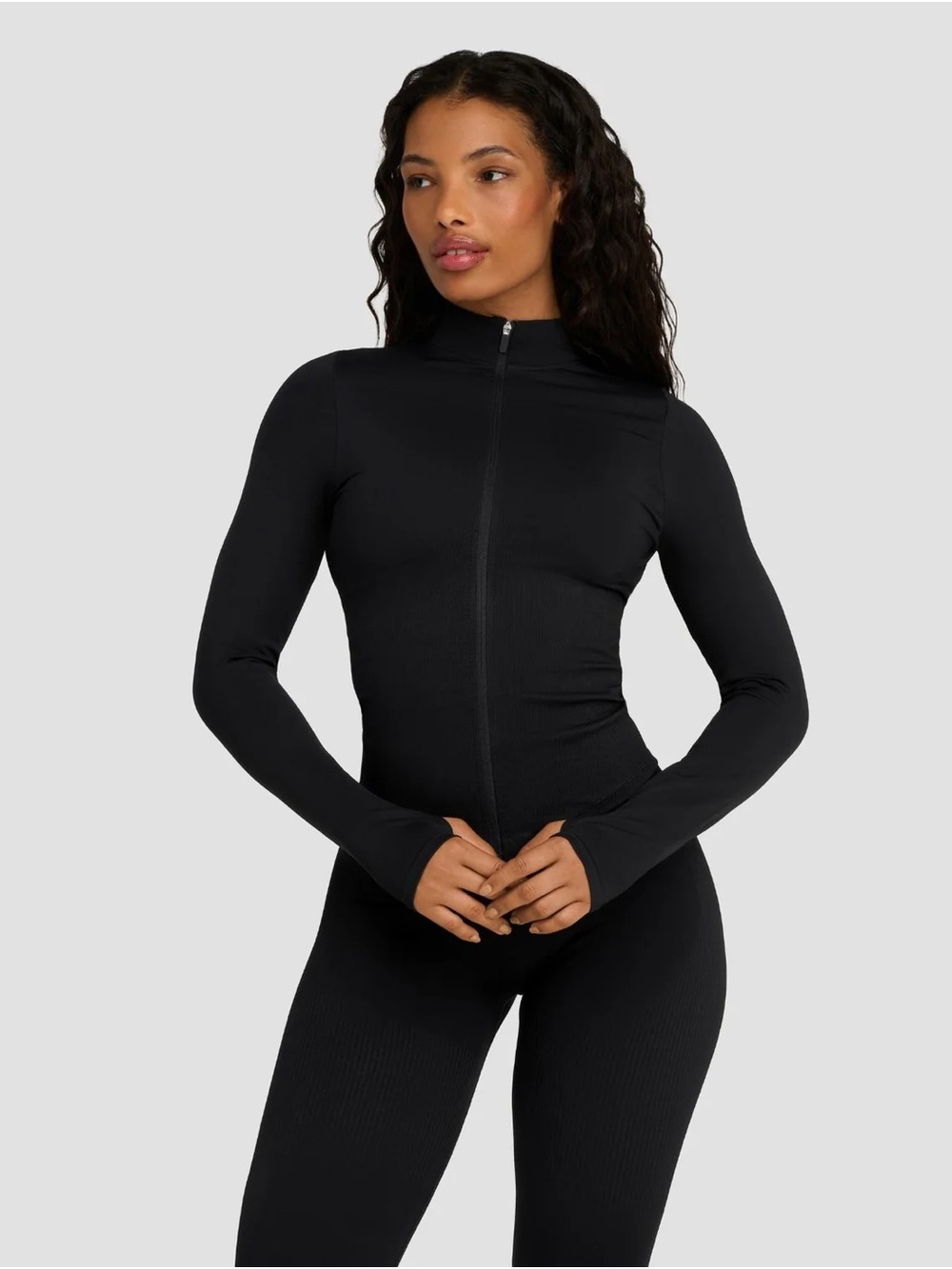 Black Full-Zip Women's Performance Jacket